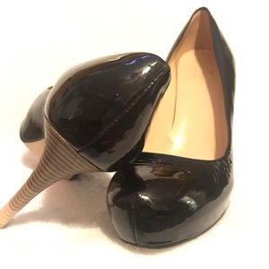 Kate Spade Black Patent Leather Stilettos, Size 8